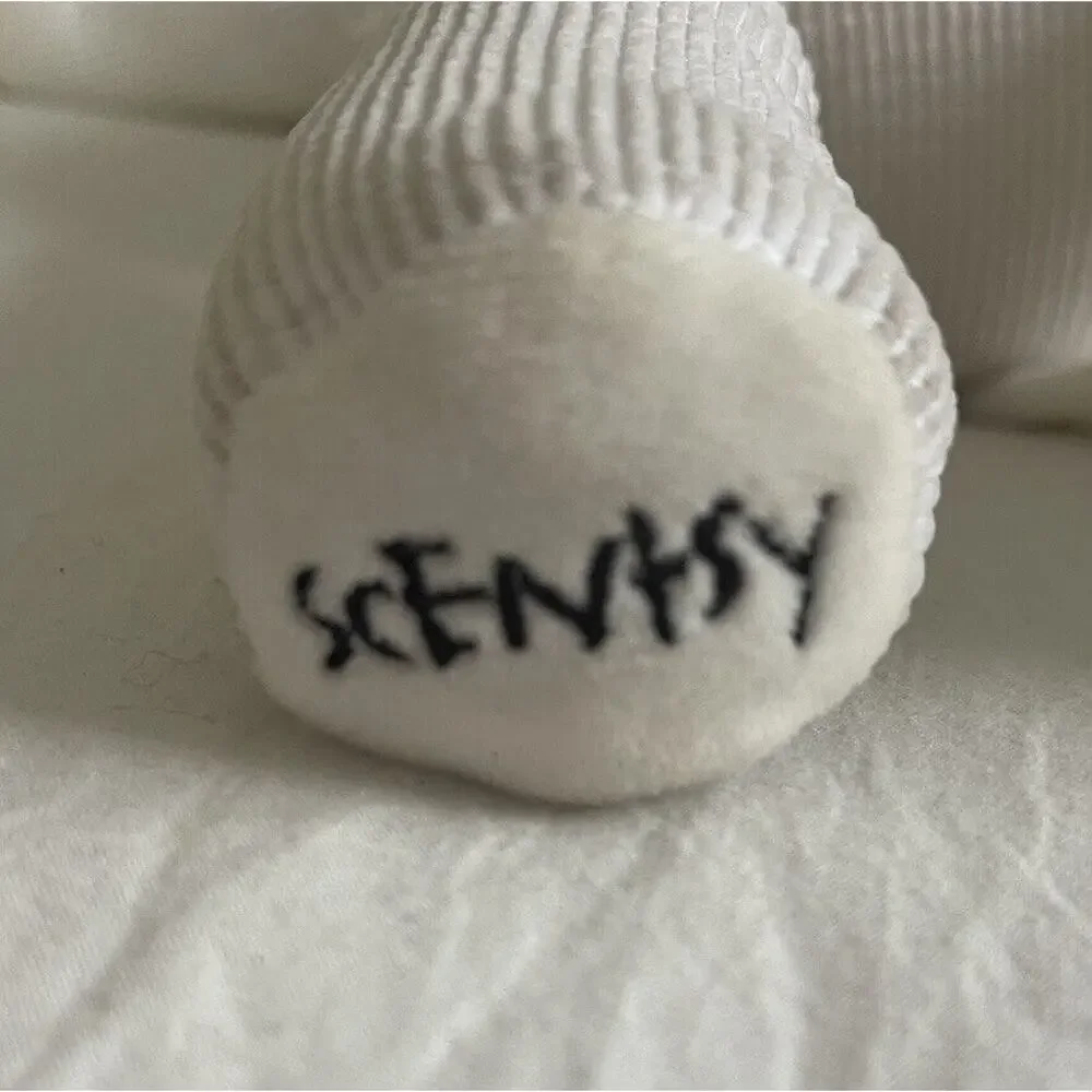 Scentsy Buddy Pari The Poodle Plush 15” White Dog Black Beret No Scent Pack